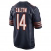 Camiseta Hombre Chicago Bears Andy Dalton 14 Nike Negro 2021 NFL Draft
